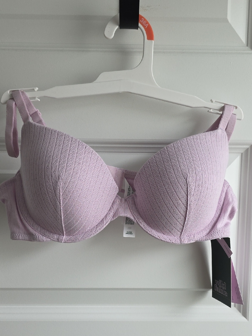 wild fable Light Lavender Ribbed Underwire Bra 36A G131
